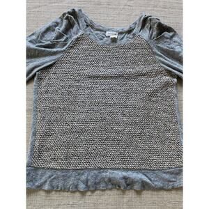 ANTHROPOLOGIE Meadow Rue Galaxy Skies Raglan Sweater Top M